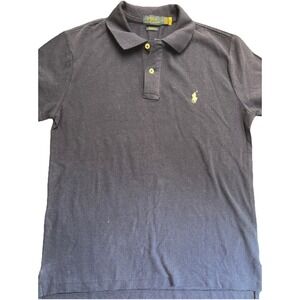Ralph Lauren Polo Shirt Mens Medium Blue‎ Navy Classic Fit Short Sleeve Pony